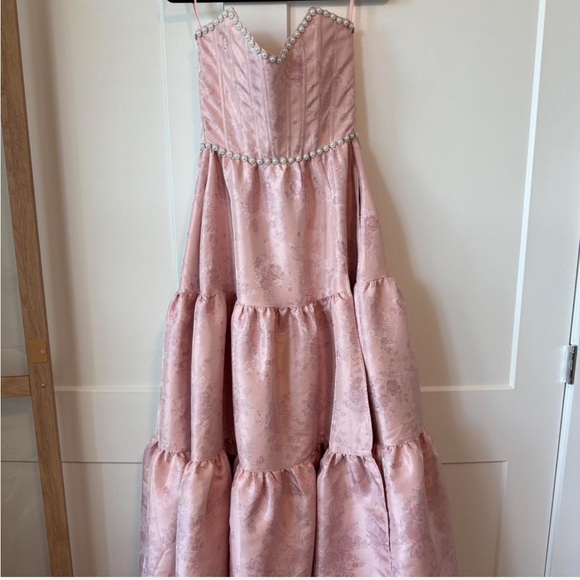 V. Chapman Pink Strapless Dress - Picture 2 of 7